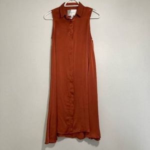 Amour Vert Silk Shirt Dress